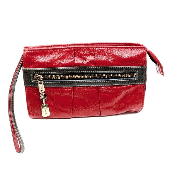 See By Chloe Wristlet Wallet, Small Leather Purse, Vintage Red Leather Wristlet - Picture 1 of 12